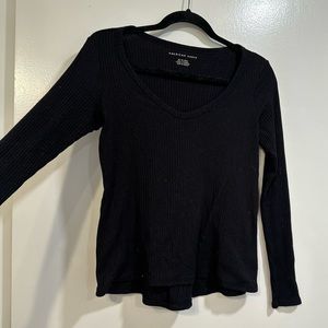 AE Long Sleeve Black Top